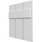 Ekena Millwork 12"W x 12"H True Fit PVC Joined Board-n-Batten Shutters Sample, Unfinished SAMPLE-TFPBBUN - alternate 3